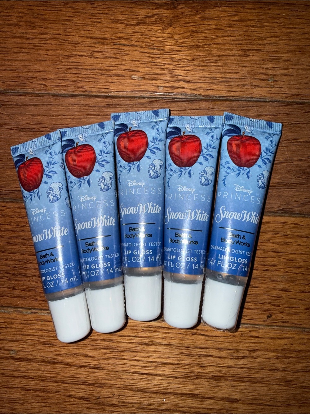 BBW 5pc Princess Snow White  lip gloss
